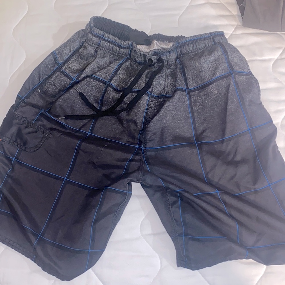 Pacific Scene swim trunks size large